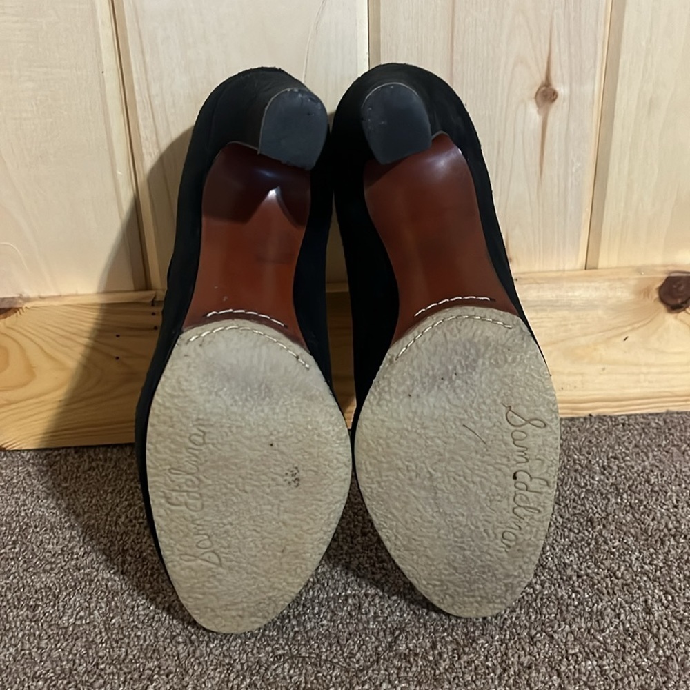 Sam‎ Edelman Black Suede Simone Ankle Boots Size 9M - Picture 6 of 7